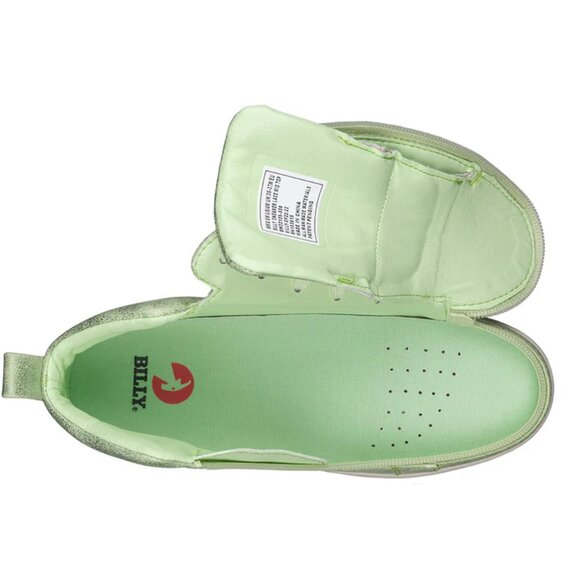 NEW Billy Footwear Women Sneaker Mid Top Zip Up Green Adaptive Size 9.5 W KF26 - Picture 5 of 5